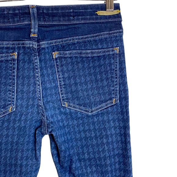 Pilcro and the Letterpress Anthro Houndstooth Print Serif Skinny Ankle Jeans 28 - Picture 11 of 15